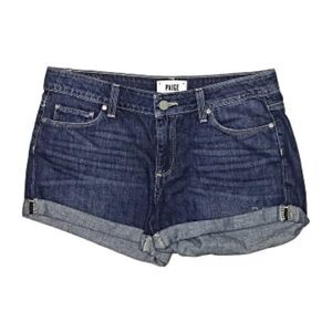 PAIGE Women's Dark Blue Jean Shorts